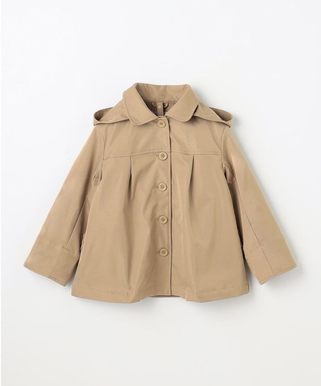 組曲 KIDS 【110-140㎝】3Way アウター ベージュ×ラベンダー