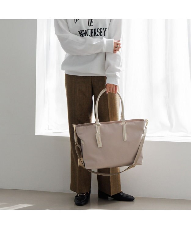 ACE BAGS & LUGGAGE Jewelna Rose グレタ ナイロントートバッグ A4 16251 ジュエルナローズ エクリュ