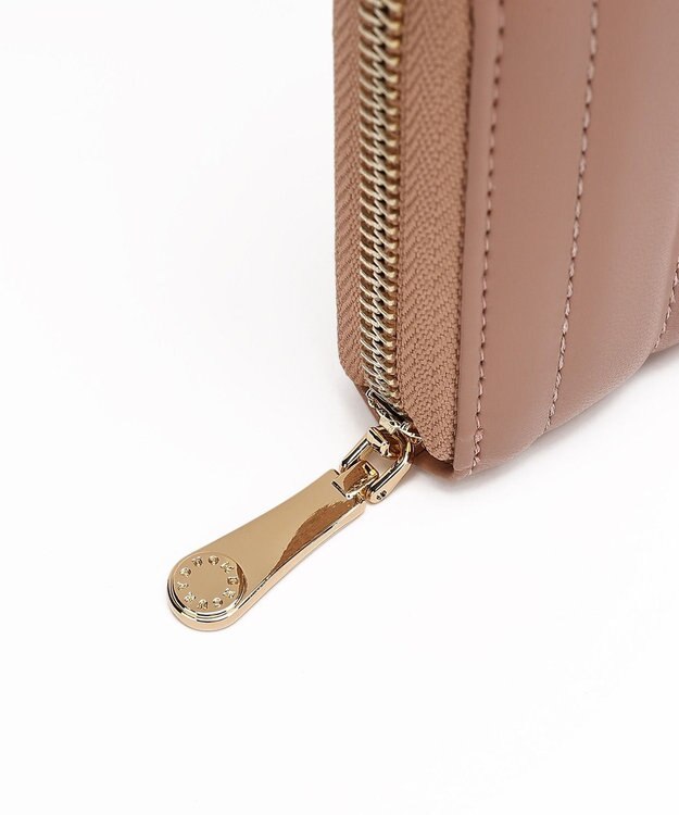 style code 【MERCURYDUO/マーキュリーデュオ】スタッズキルティング　ラウンド長財布 ピンク