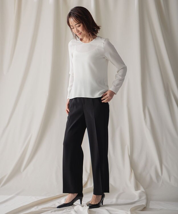 BEIGE， 【L-size】SHELBY / ロングスリーブブラウス White