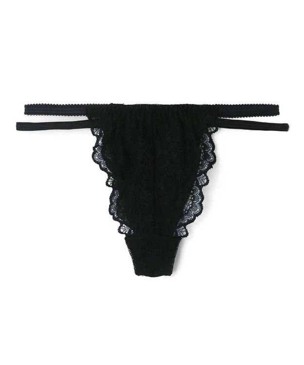 San-ai Resort（三愛水着楽園） カシュクール脇高Ｔバックショーツ ブラック