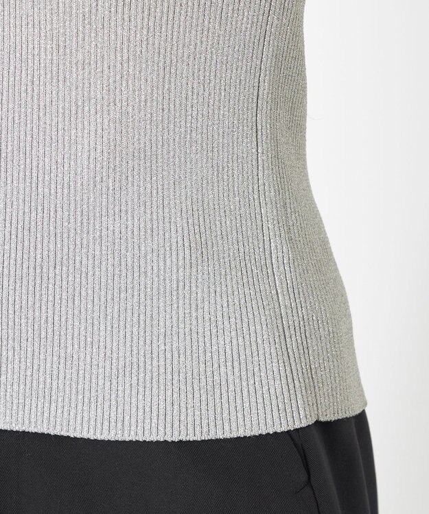 NAVE 【Nave・洗える】ラメニット タンクトップ シルバー系