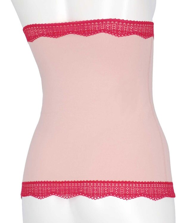 une nana cool 綿混薄手ハラマキ スモークピンク