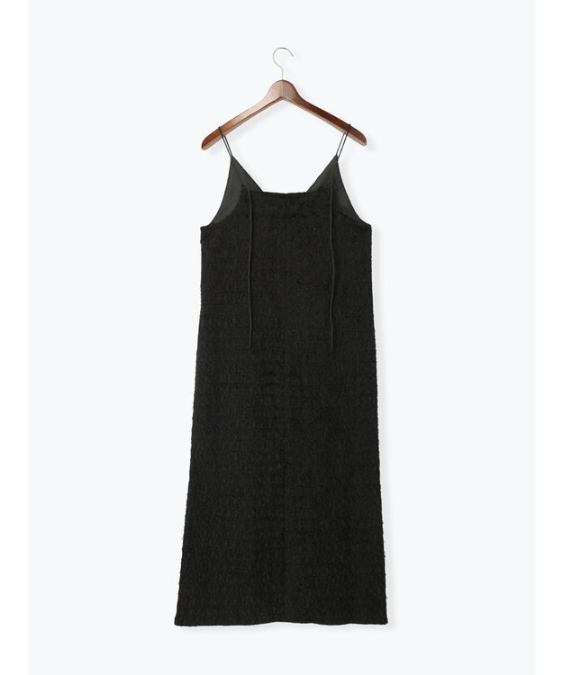 Te chichi カットジャガードキャミワンピース ブラック