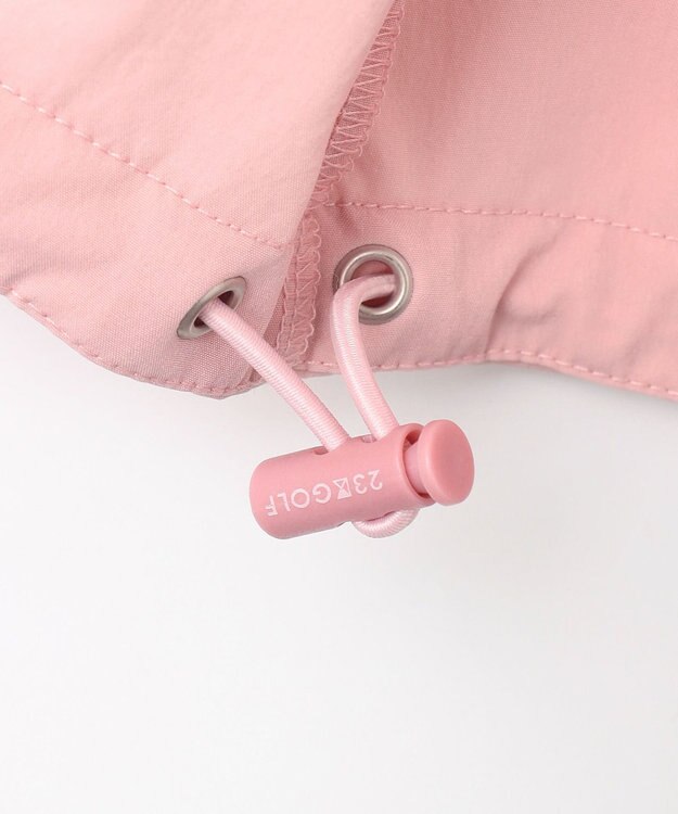 23区GOLF 【WOMEN】シアーストレッチ ショート丈フードベスト ピンク系