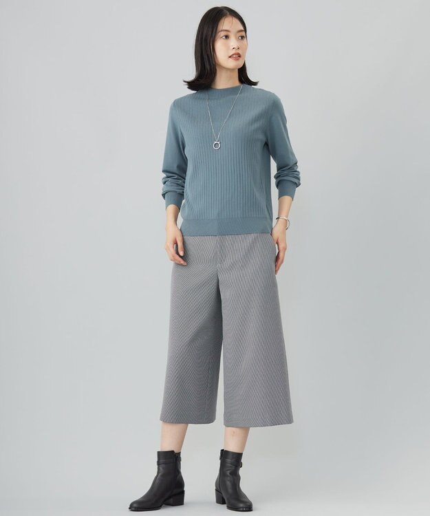 J.PRESS LADIES L 【WEB限定カラーあり・洗える】LANATEC キュロット パンツ ライトグレーガンクラブ系