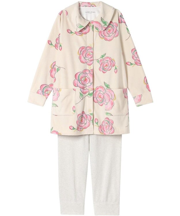 tsumori chisato SLEEP ツモリチサト パジャマ 長袖 長ズボン あったか レディース  UDW453 /ワコール ベージュ