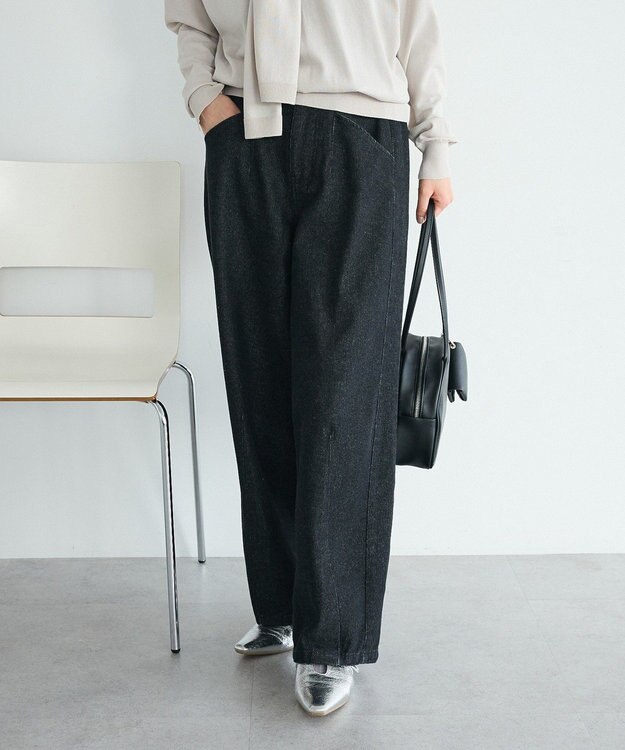 CRAFT STANDARD BOUTIQUE カーブデニムパンツ Black