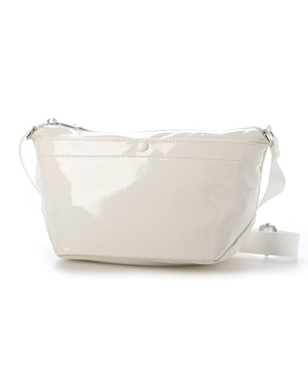 UNBILLION カシュカシュ cachecache / ソフトエナメル舟型ショルダー ホワイト