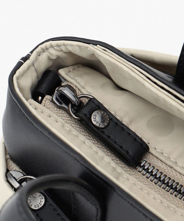 Y'SACCS Polka Dots　タックラウンド2WAYミニマムトート アイボリー