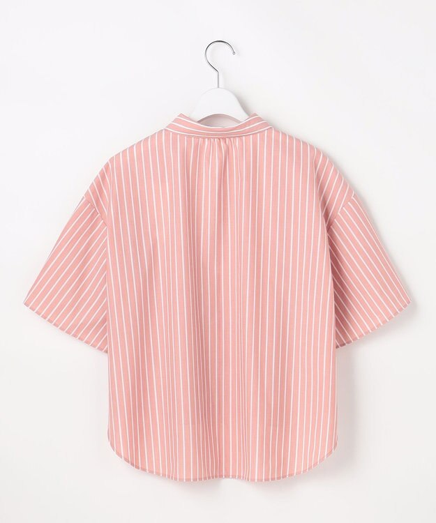 ANY SIS S ペタルスリーブ シャツ コーラルストライプ