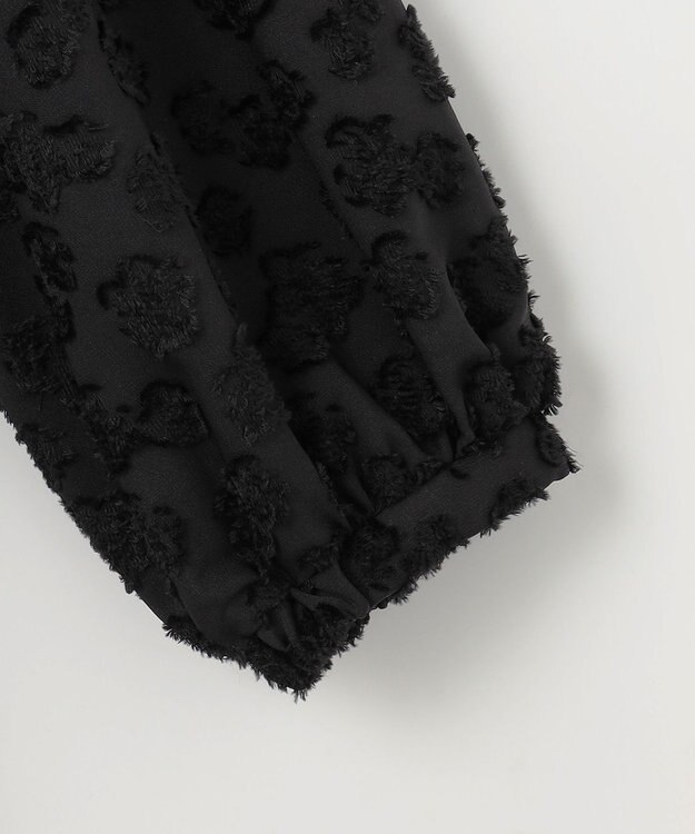 組曲 S カットジャカードティアードワンピース ブラック系