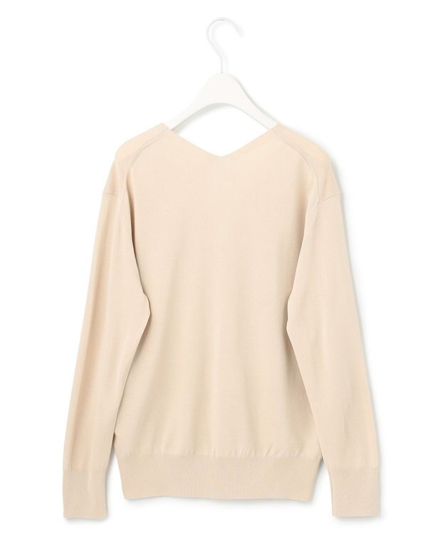 ICB 【WEB限定カラーあり・洗える】シンセティックハイゲージ Vネックプルオーバー ベージュ系