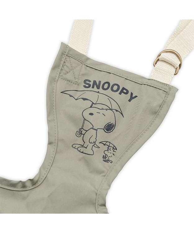 PET PARADISE スヌーピー レイン エプロン 中型犬 大型犬 カーキ