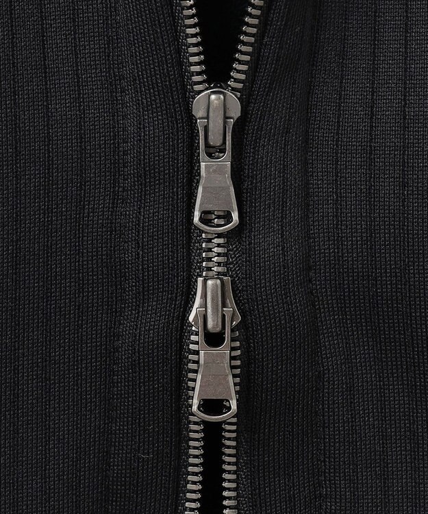 JOSEPH HOMME テックラインテリー　ジップアップパーカ ブラック系