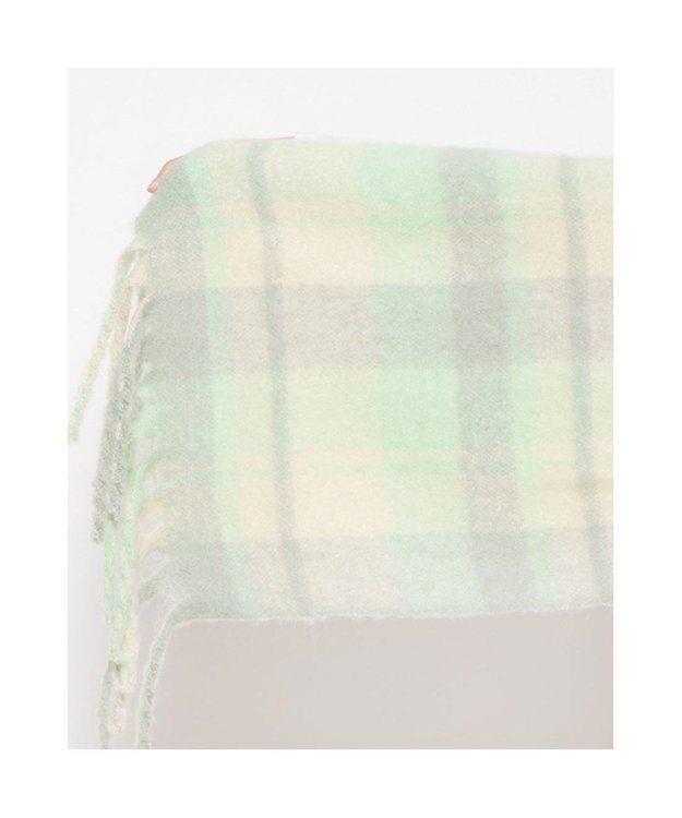 UNBILLION カシュネ cache nez / リサイクルポリペールカラーチェックストール グリーン