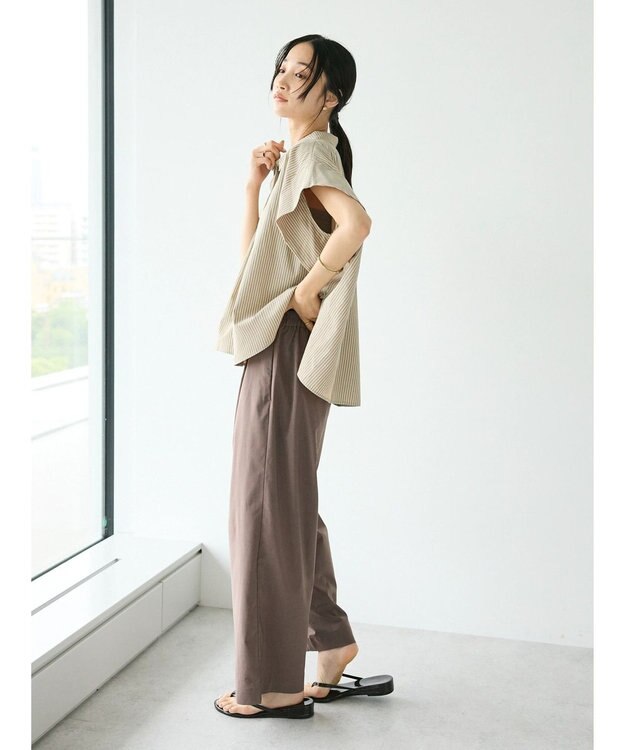 CRAFT STANDARD BOUTIQUE ポリトロイージーパンツ Mocha