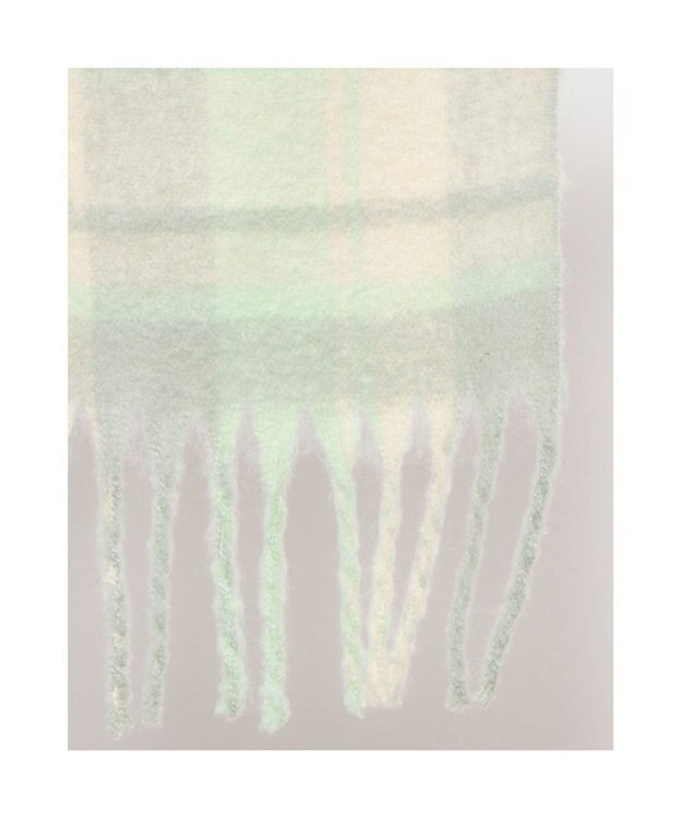 UNBILLION カシュネ cache nez / リサイクルポリペールカラーチェックストール グリーン