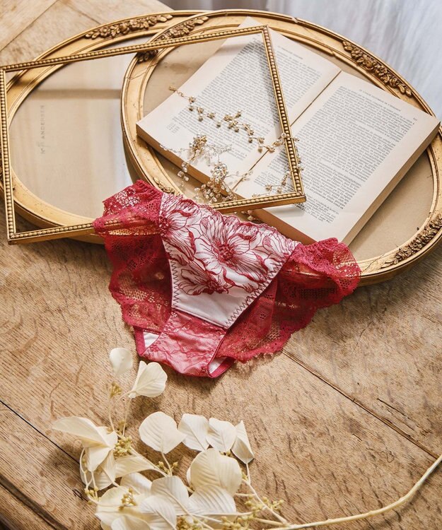 San-ai Resort（三愛水着楽園） エレガントコレクション【2409】バックレースショーツ 【northerly】 ボルドー