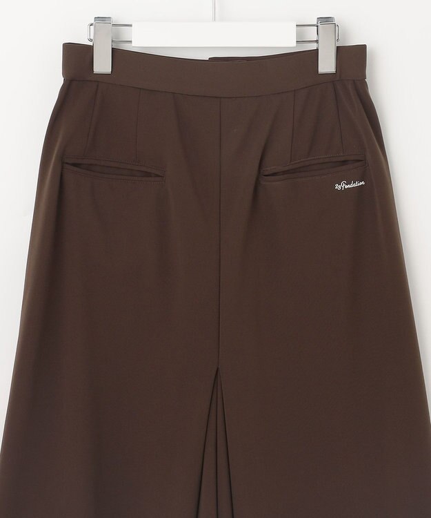 23区GOLF 【23Fondation/WOMEN】ストレッチポンチタック キュロット ダークブラウン系