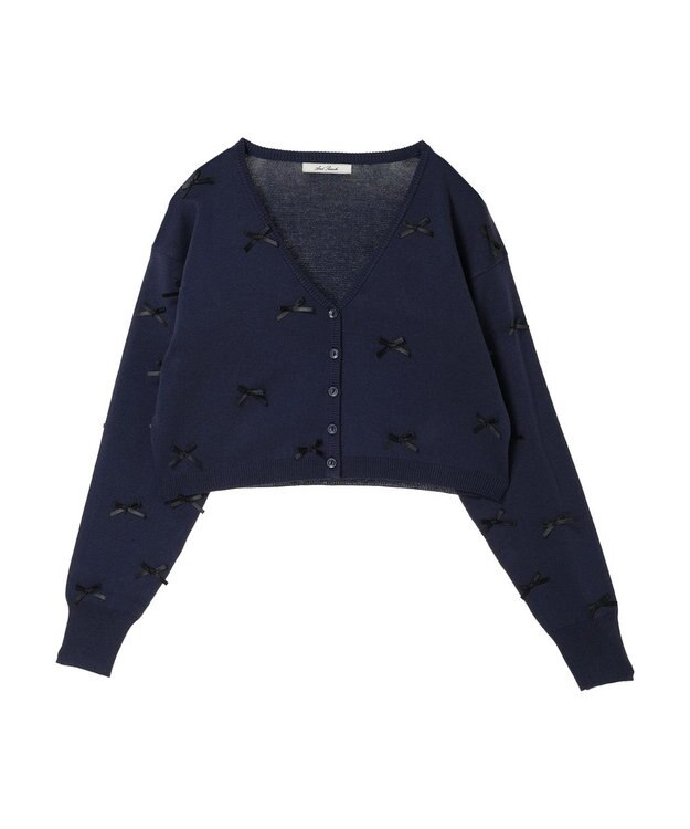Green Parks ・ＡＮＤ　ＳＥＡＲＣＨ　メニーリボンカーディガン Navy