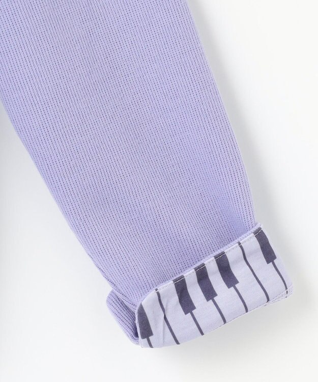 ANY KIDS 音符ボタンカーディガン ブルーラベンダー