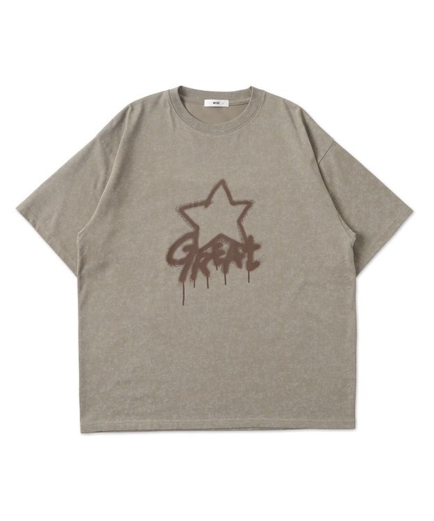 WEGO 【ユニセックス着用ITEM】スノーダイグラフィックT ベージュ