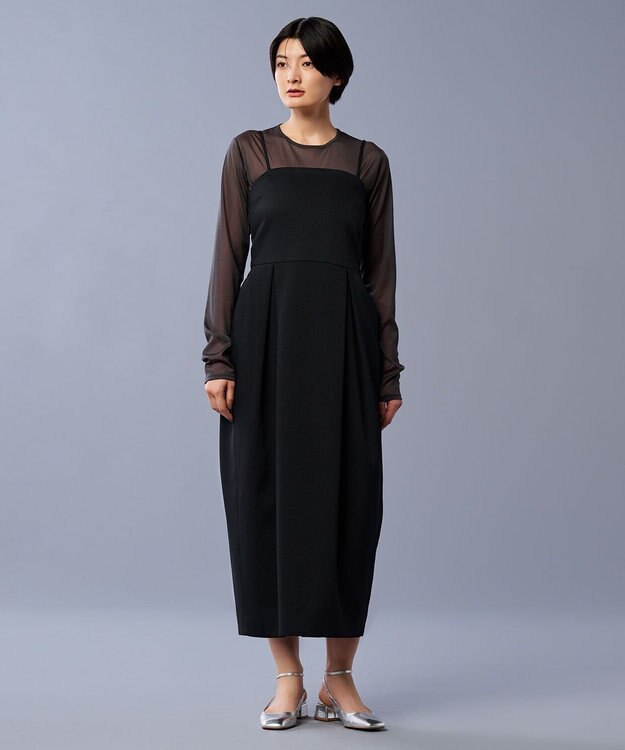 uncrave トリコットシフォン クルーネック カットソー（uncrave STANDARD） スレート