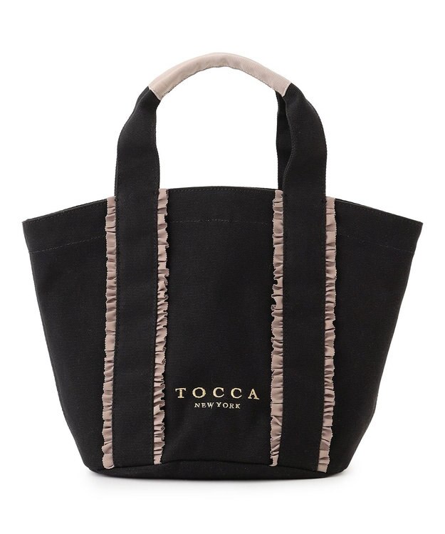 TOCCA 【八木アリサさん着用】TRILL TRIM CANVASTOTE キャンバストートバッグ ブラック系5