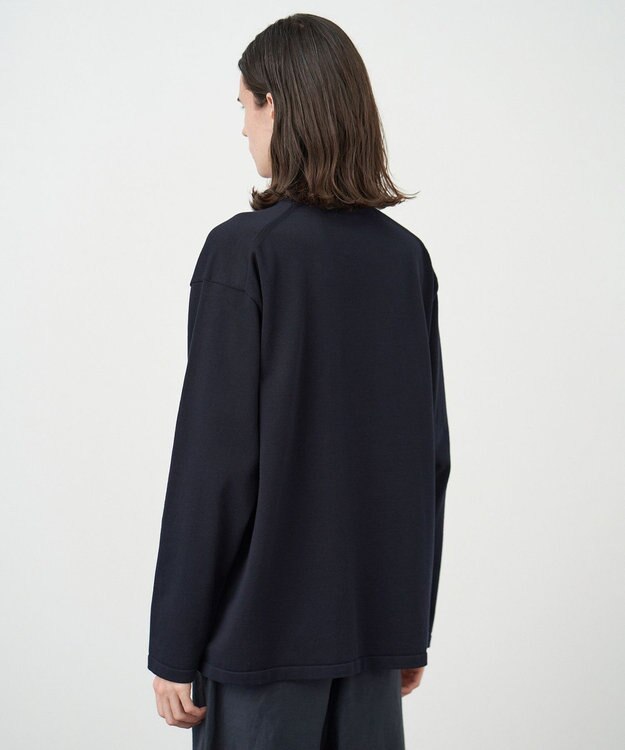 ATON NATURAL DYED ORGANIC | クルーネックセーター - UNISEX NAVY