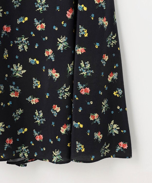 組曲 S 【先行予約】クラッシックフラワープリント フレアスカート ブラック系5