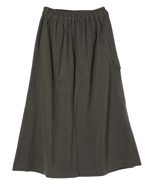 CRAFT STANDARD BOUTIQUE 綿ピーチカーゴスカート Charcoal Gray