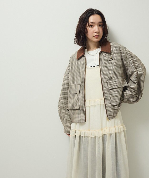 Green Parks ２ＷＡＹジップアップジャケット Check