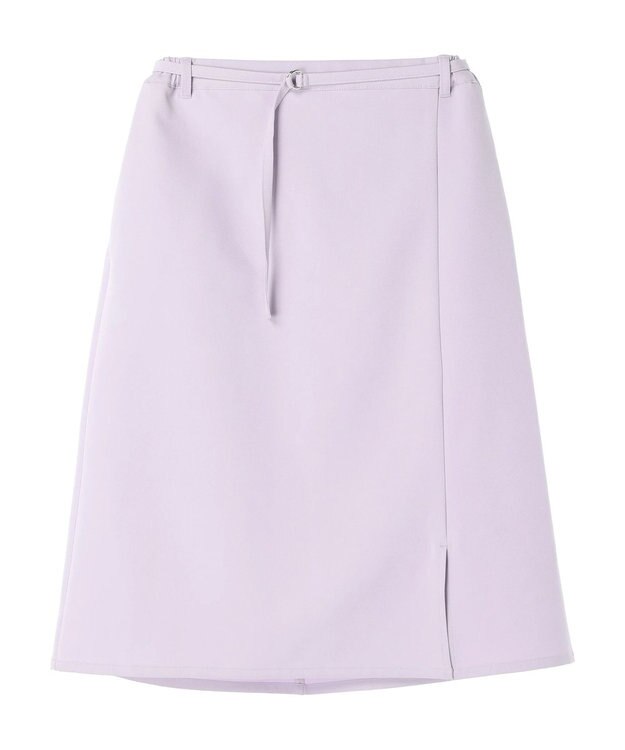 Green Parks 〈選べるきれシル〉Ｉラインミディ丈スカート Lavender