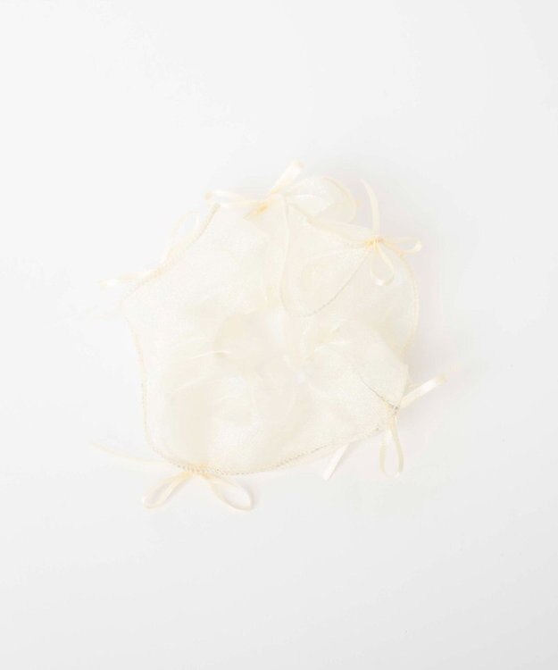 WEGO LスケリボンBIGシュシュ オフホワイト