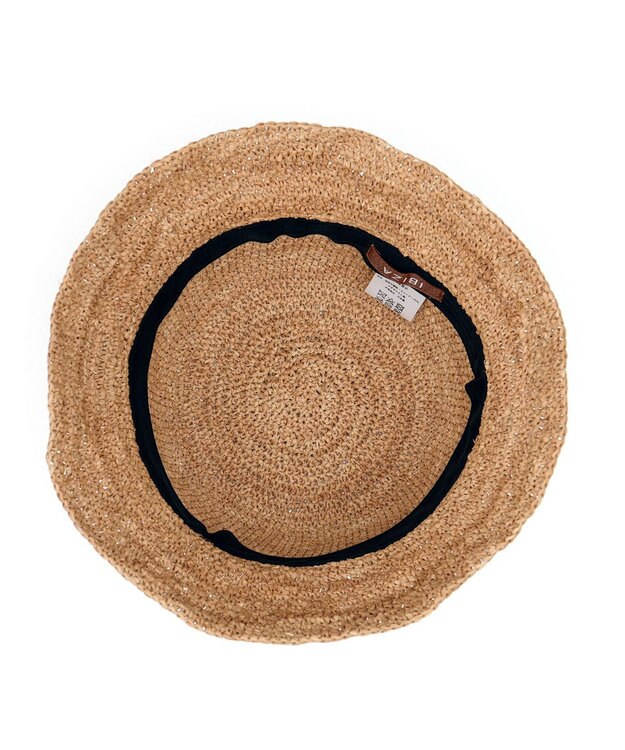 IBIZA ラフィア　ハット 濃茶