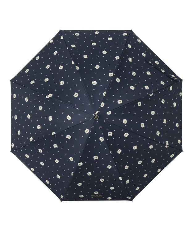 MOONBAT 【ポール & ジョー（PAUL & JOE ACCESSOIRES）】晴雨兼用日傘 長傘 ジプシー UV 一級遮光 遮熱 ネイビーブルー