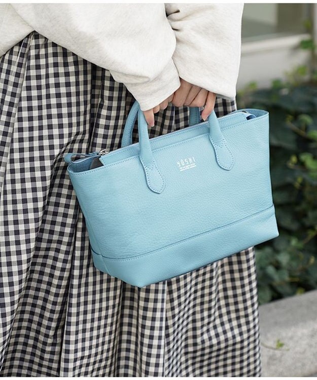 YUSHI EPICE-2WAY HANDBAG ハンドバッグ ショルダーバッグ 2WAY ライトブルー