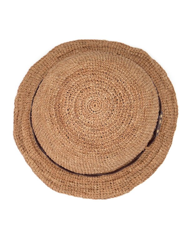 IBIZA ラフィア　ハット 濃茶