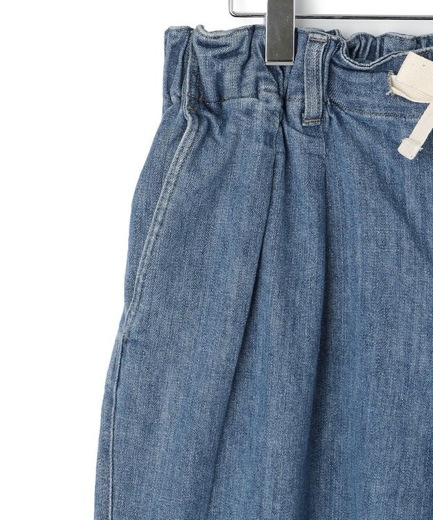 J.PRESS YORK STREET 【UNISEX】デニムワイドパンツ スカイブルー系