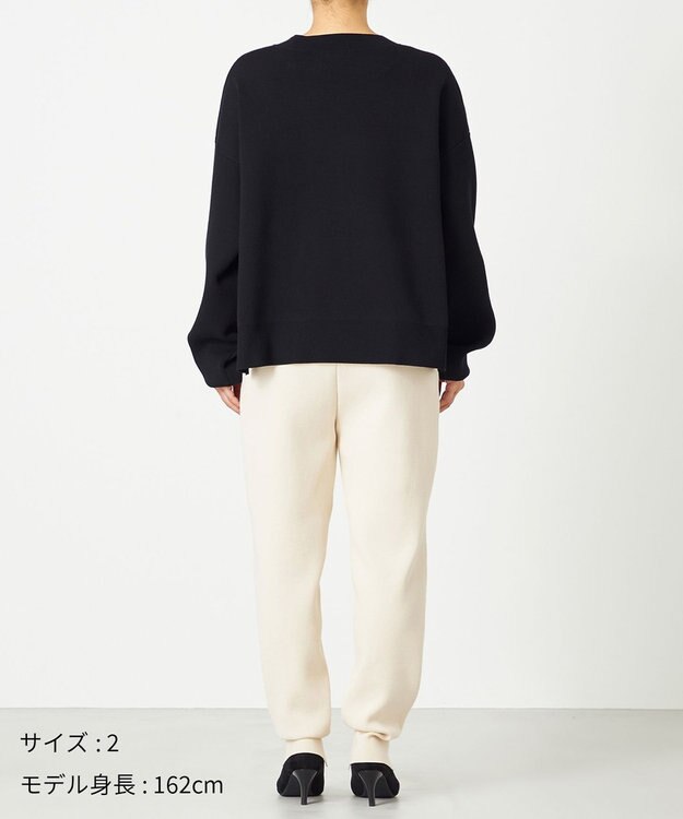 NAVE 【ReNAVE・洗える】スムースニット プルオーバー ブラック系