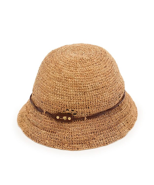 IBIZA ラフィア　ハット 濃茶