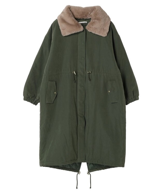 Green Parks ・ＥＬＥＮＣＡＲＥ　ＤＵＥ　中綿モッズロングコート Khaki