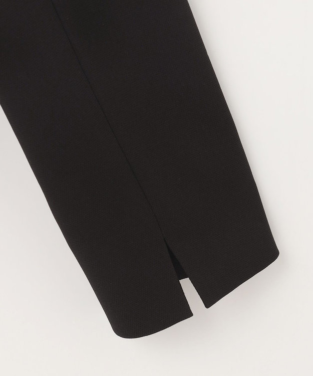 自由区 FORMAL 【前開きワンピース】ドビーボーダーリボン ジャケット+ワンピース ブラック系