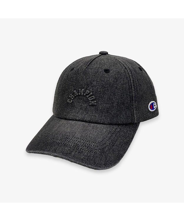 林八百吉商店 Champion　デニムエンボスローキャップ ブラック