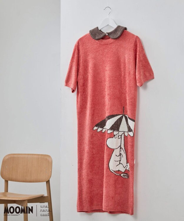 une nana cool 【ムーミン】MOOMIN × une nana ccol　なめらかふわふわワンピース RE