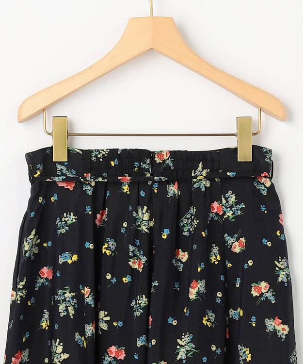 組曲 S 【先行予約】クラッシックフラワープリント フレアスカート ブラック系5