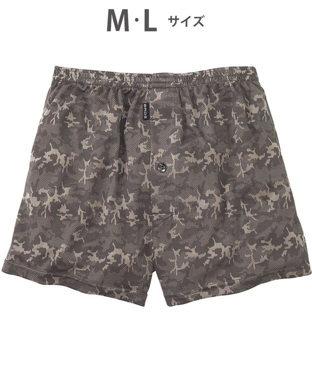 WACOAL MEN トランクス　なめらかな肌ざわり　やわらかなはき心地　ニット素材　前開き　/ブロス　GT7110 グレー