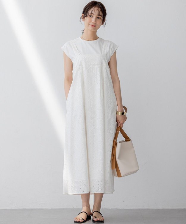 組曲 L フレンチスリーブカットソー アイボリー系