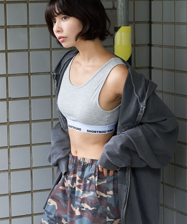 WEGO ロゴブラトップ 杢グレー